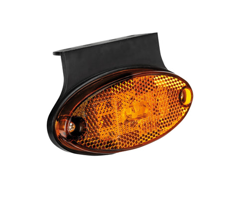 Lampa Luce ingombro con catarifrangente e staffa - 3 Led - 12/24V - Arancio 97027
