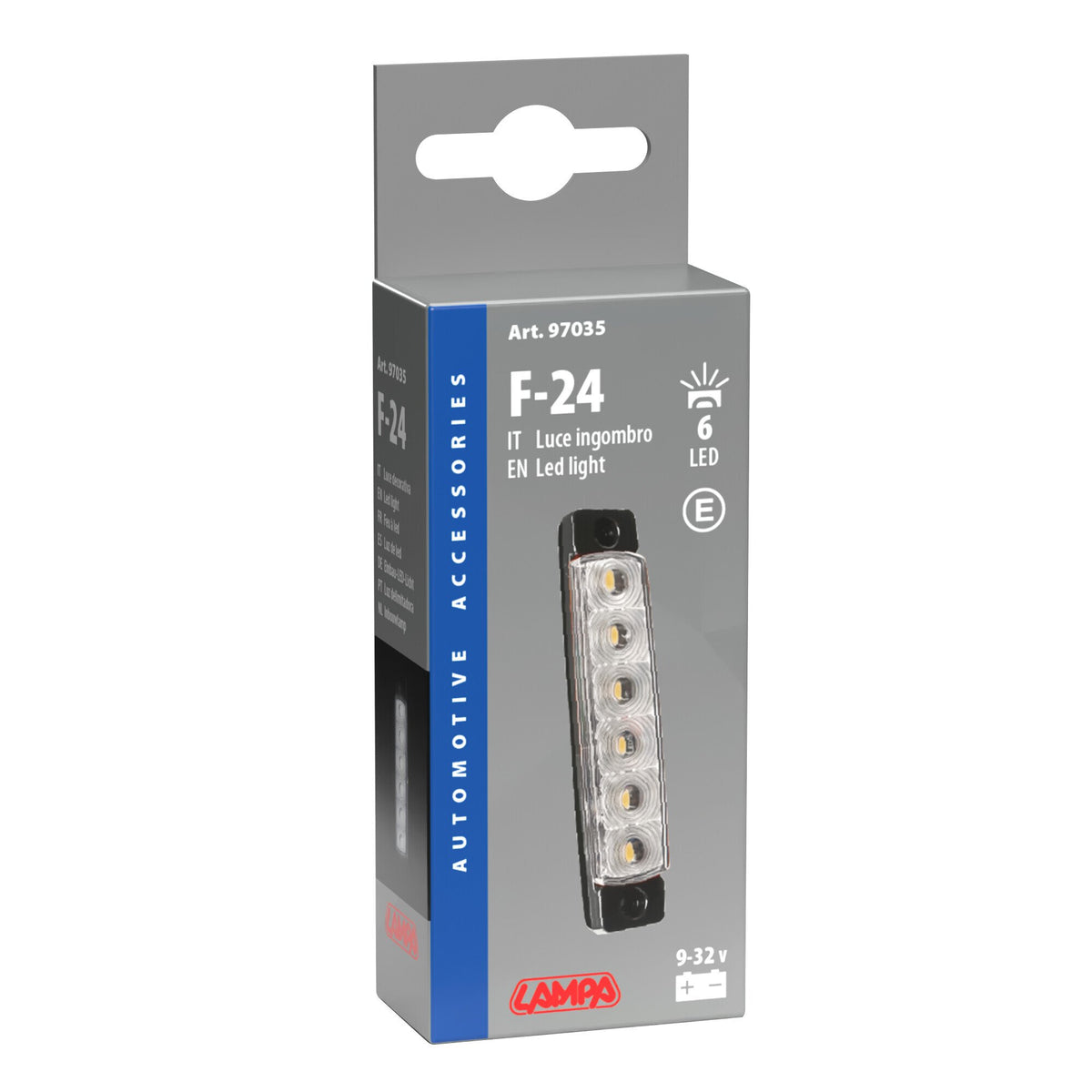 Lampa Luce ingombro - 6 Led - 12/24V - Bianco 97035