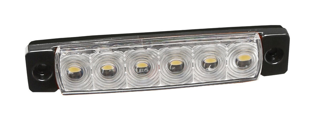 Lampa Luce ingombro - 6 Led - 12/24V - Bianco 97035