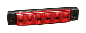 Lampa Luce ingombro - 6 Led - 12/24V - Rosso 97036