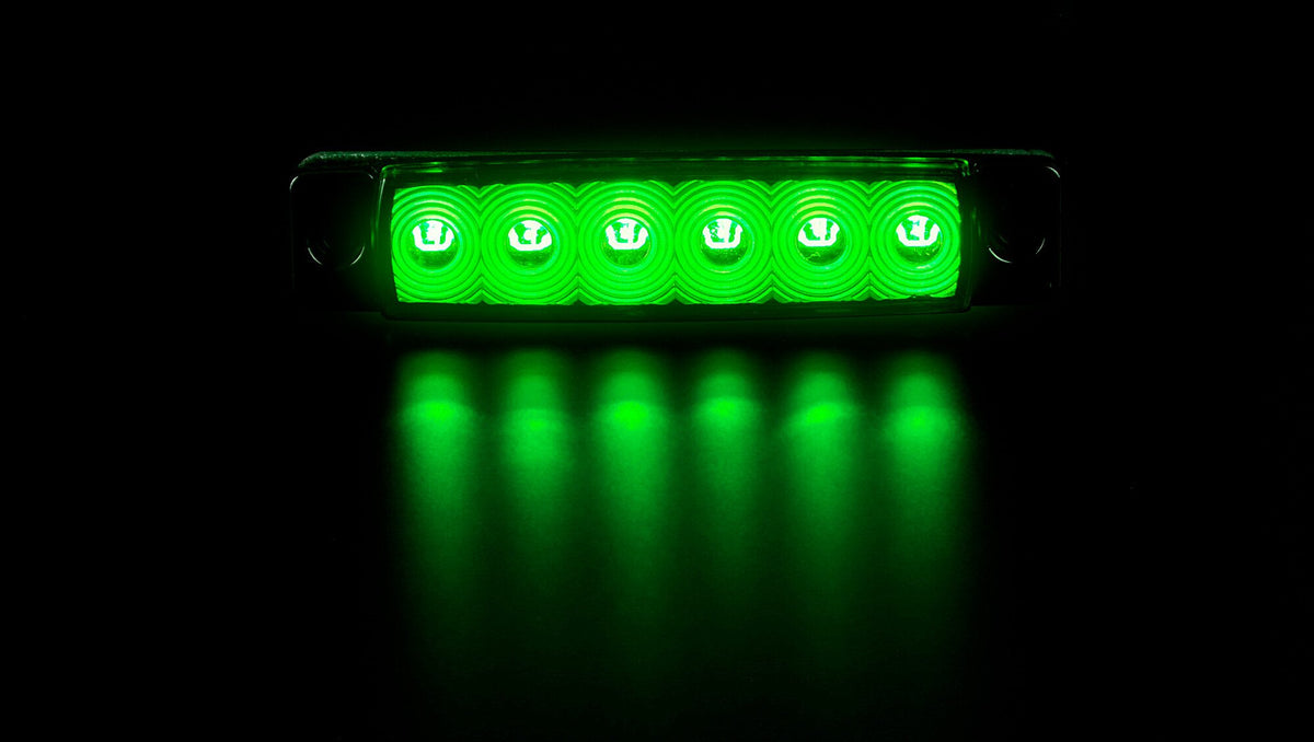 Lampa Luce decorativa - 6 Led - 12/24V - Verde 97038