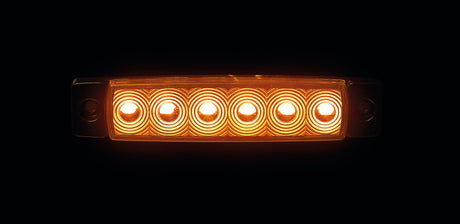 Lampa Set 20 pz, luce ingombro - 6 Led - 12/24V - Arancio 97042