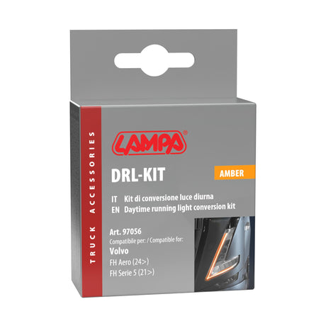 Lampa DRL-KIT, Kit di conversione luce diurna - Ambra - compatibile per Volvo FH Aero (01/24>) - Volvo FH Serie 5 (06/21>) 97056