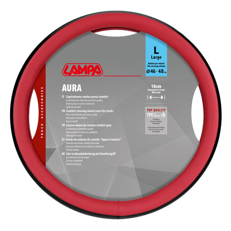 Lampa Aura, coprivolante in Skeentex - L -  46/48 cm - Rosso 97080