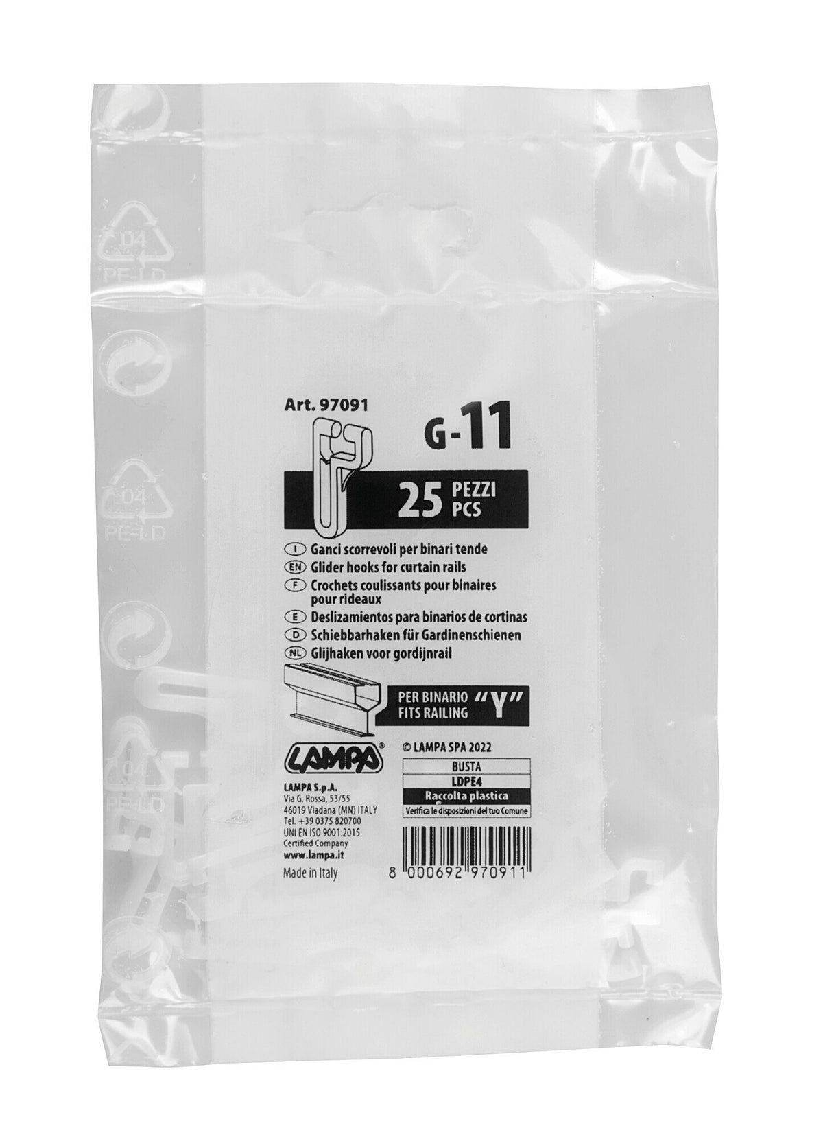 Lampa Scorrevoli per binari - G-11 - 25 pz 97091