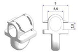 Lampa Scorrevoli per Binari Tendine G-2 - Conf. da 500 pz
