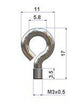 Lampa Set 25 occhioli nichelati per tappi finale binario - M3x3,5 97113