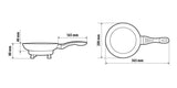 Lampa Electric Frying Pan, padella elettrica -  20 cm - 12V - 180W - 13A 97124