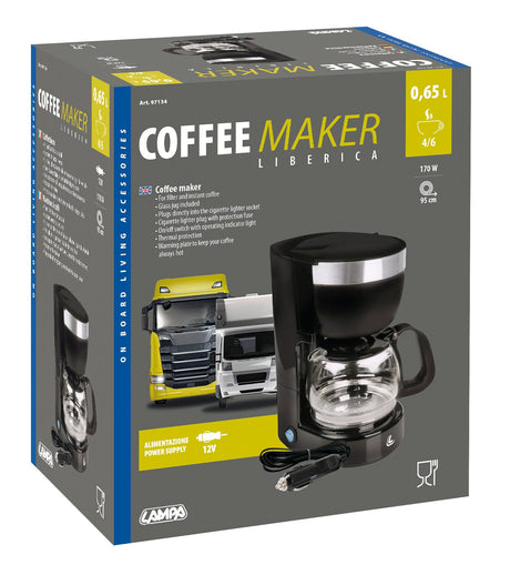 Lampa Coffee Maker Liberica, caffettiera - 12V - 170W 97134