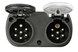 Lampa Adattatore compatto da spina 15 poli a 2 prese 7 poli, 24V 97149