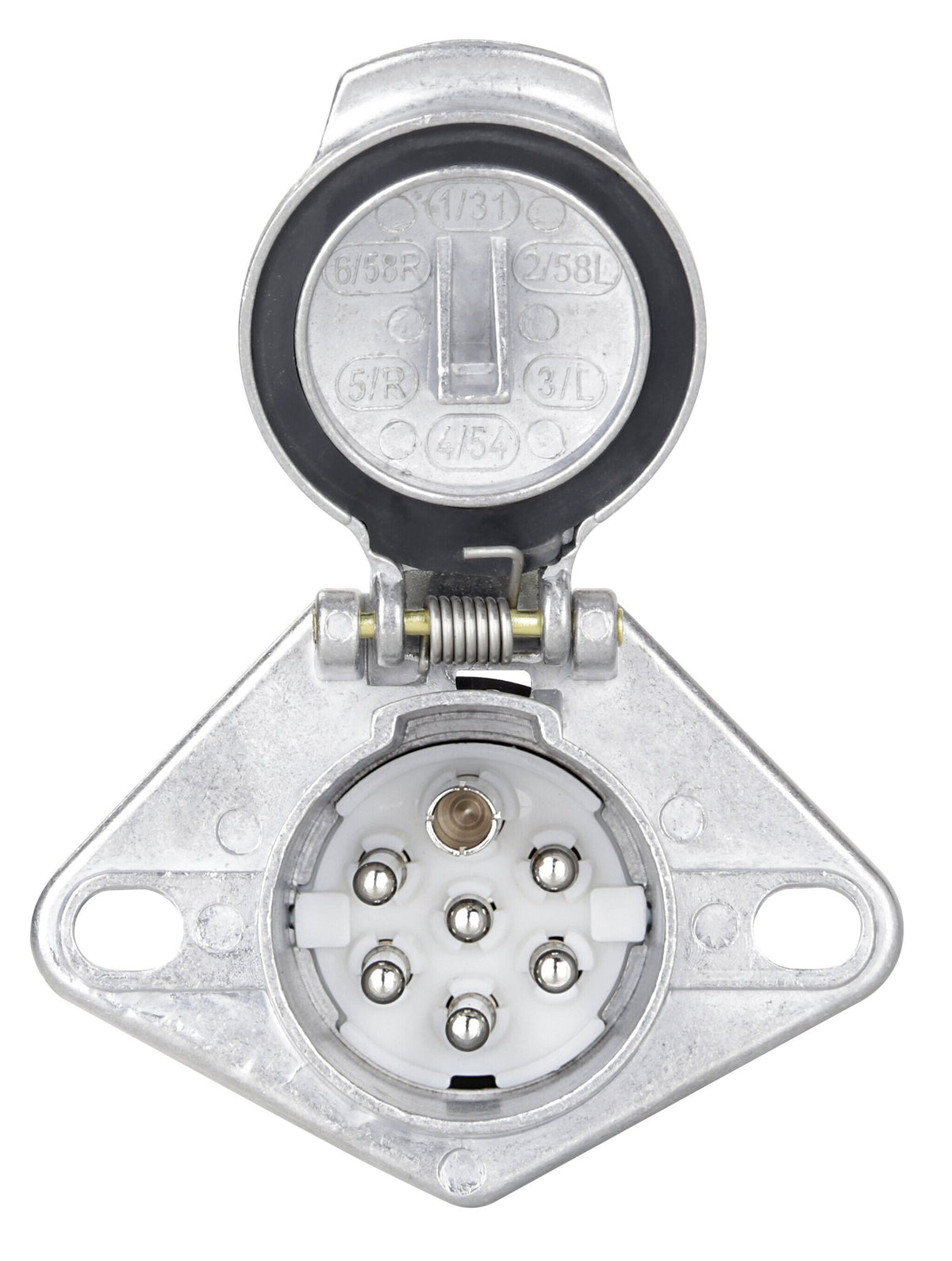 Lampa Presa 7 poli 24S, in metallo 97154