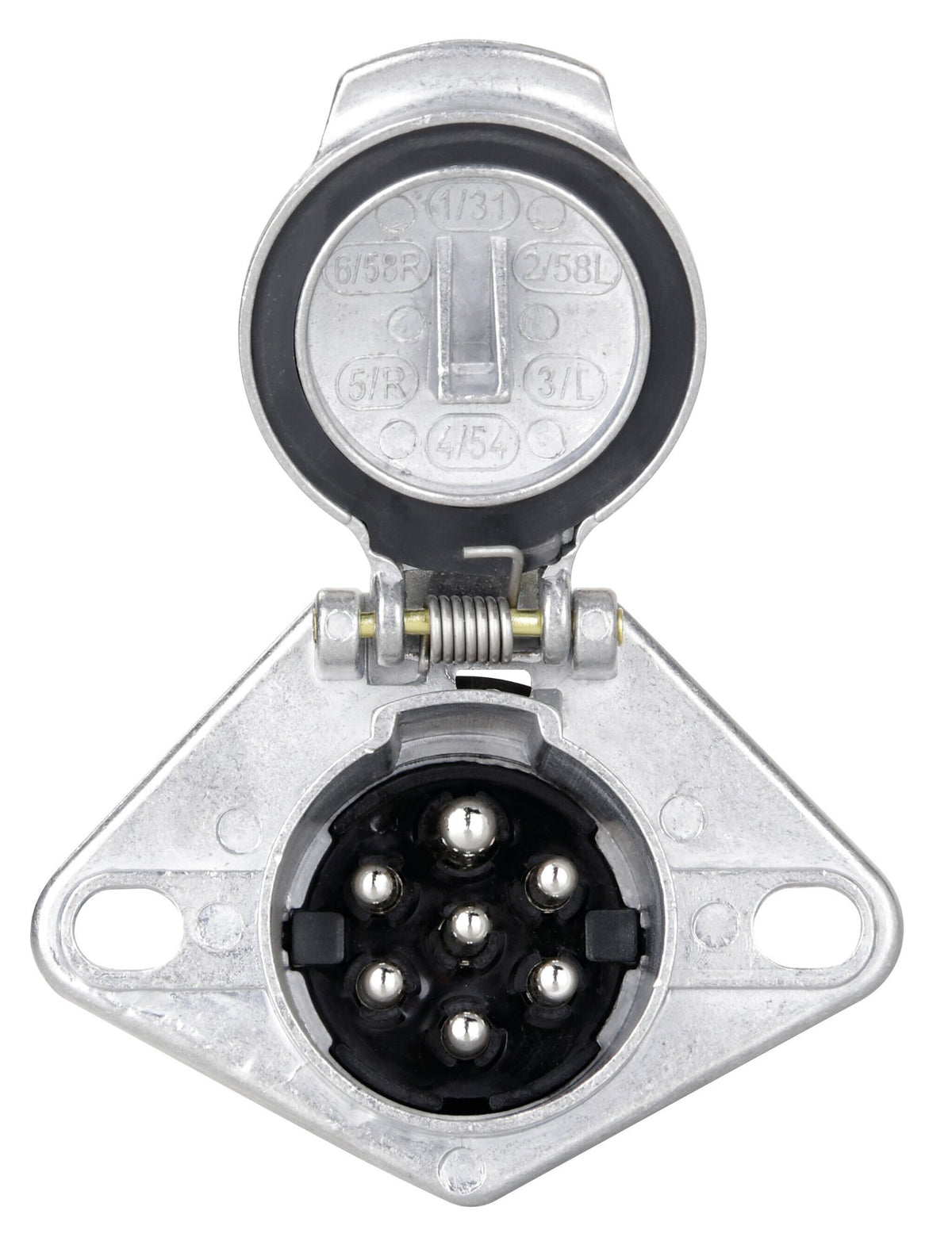 Lampa Presa 7 poli 24N, in metallo 97155