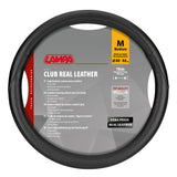 Lampa Club, coprivolante in vera pelle - M -  44/46 cm - Nero 97164