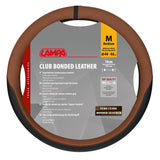 Lampa Club, coprivolante in vero cuoio e skeentex - M -  44/46 cm - Marrone 97167