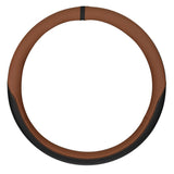 Lampa Club, coprivolante in vero cuoio e skeentex - L -  46/48 cm - Marrone 97168