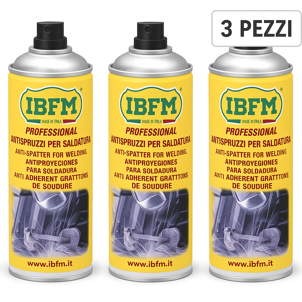 IBFM Art. 2000ASP Anti-Splash Spray Can for Technical Use - Pack of 3