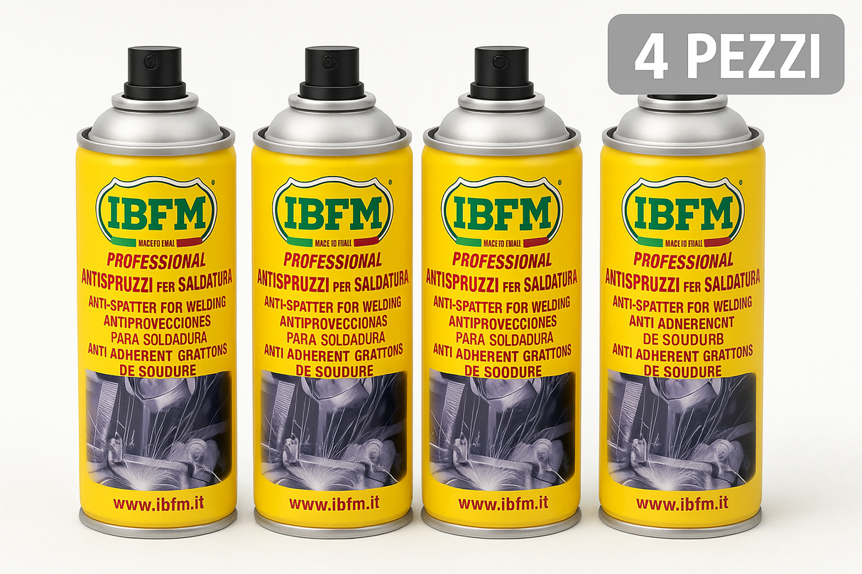 IBFM Art. 2000ASP Anti-Splash Spray Can for Technical Use - Pack of 4