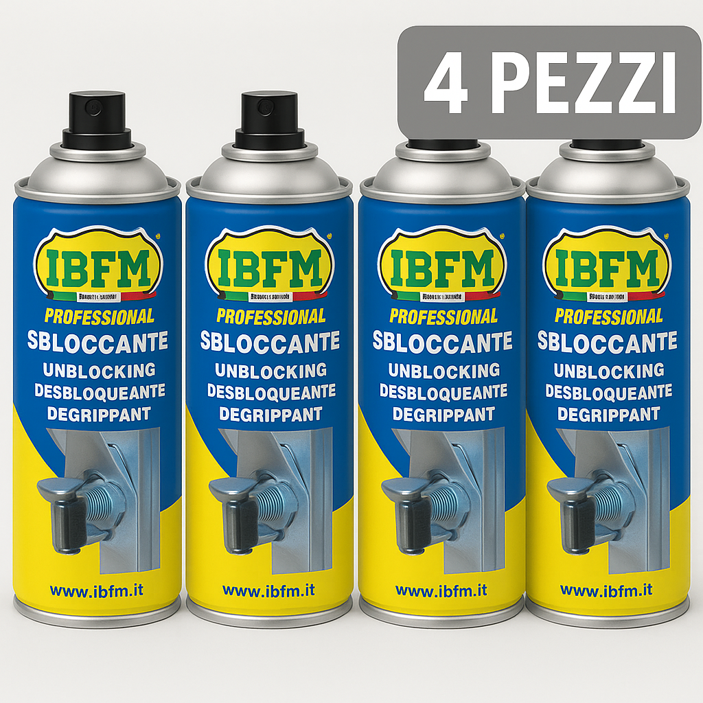 IBFM Art. 2000SBL Unlocking Spray Can for Technical Use - Pack of 4