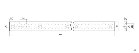 Lampa Rotaia fermacarico con profilo interno a scorrimento 97251