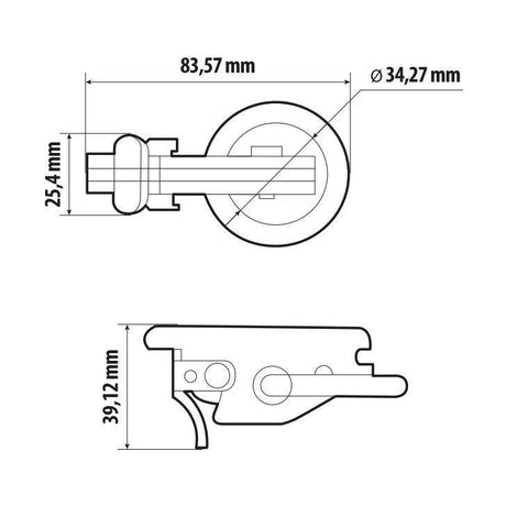 Lampa Anello di fissaggio per rotaie fermacarico ad incastro - Type 1 97258