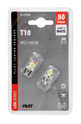 Pilot 24/32V Led Series 2 Led COB (T10) W2,1x9,5d 2 pz D/Blister Bianco