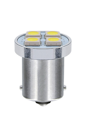 Pilot 24V Led Series - 4 SMD x 1 chip - (P21W) - BA15s - 20 pz - Scatola - Bianco - Doppia polarità