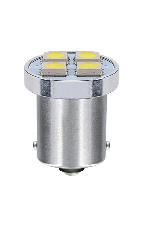 Pilot 24V Led Series - 4 SMD x 1 chip - (P21W) - BA15s - 20 pz - Scatola - Bianco - Doppia polarità