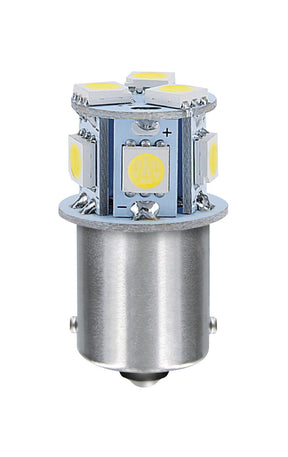 Pilot 24/28V Led Series - 8 SMD x 1 chip - (P21W) - BA15s - 20 pz - Scatola - Bianco - Doppia polarità
