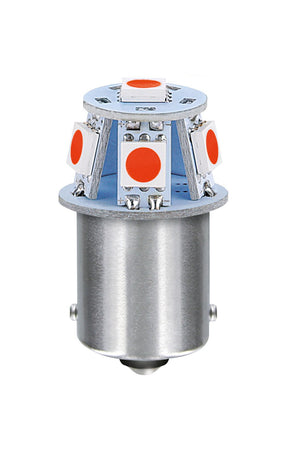Pilot 24/28V Led Series - 6 SMD x 1 chip - (R5W) - BA15s - 20 pz - Scatola - Rosso - Doppia polarità