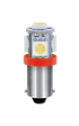 Pilot 24/28V Led Series - 5 SMD x 1 chip - (T4W) - BA9s - 20 pz - Scatola - Rosso - Doppia polarità