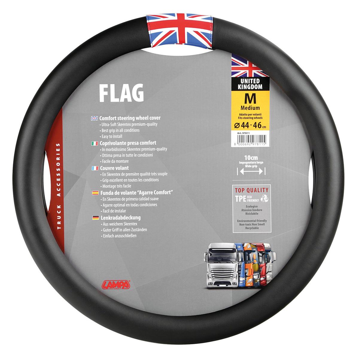 Lampa Flag UK, coprivolante in Skeentex - M - diametro 44/46 cm 97811