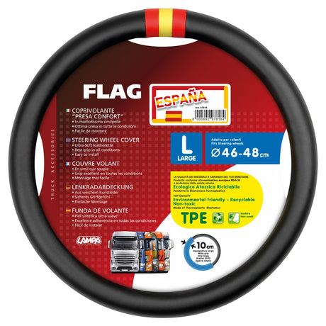 Lampa Flag Spagna, coprivolante in Skeentex - L -  46/48 cm 97818