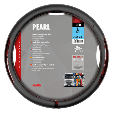 Lampa Pearl Red, coprivolante in Skeentex - L -  46/48 cm 97834