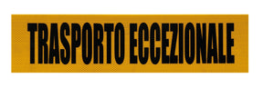 Lampa Pannello catarifrangente trasporto eccezionale - 600x150 mm 97847