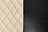 Lampa Mirian Coprisedile Trapuntato Skeentex e Suede Nero/Panna