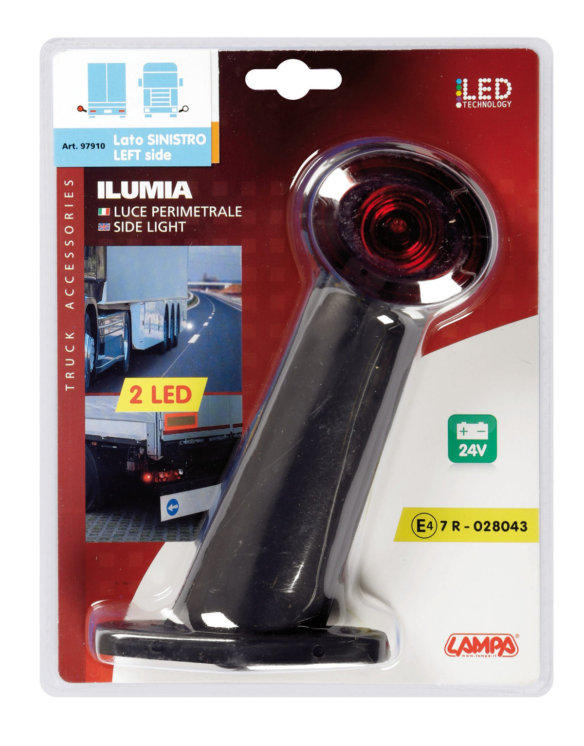 Lampa Ilumia, luce perimetrale a 2 Led, 24V - 60 - Sinistra 97910