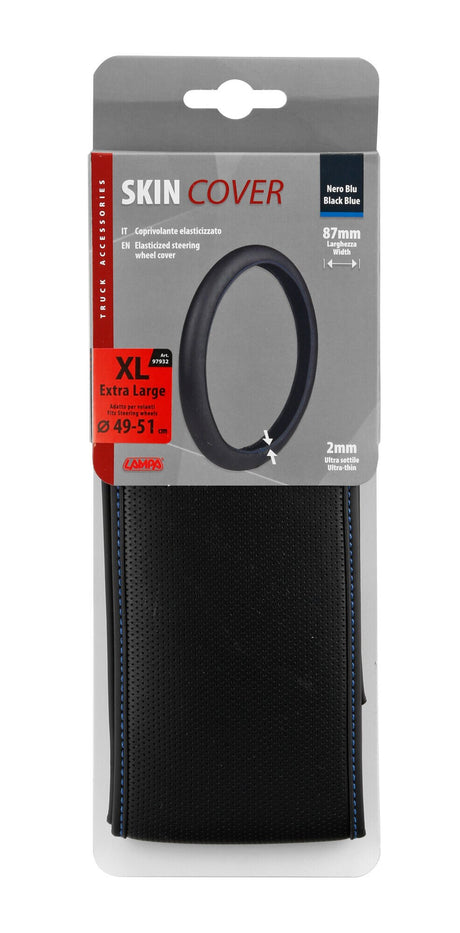 Lampa Skin-Cover, coprivolante elasticizzato in Skeentex Nero/Blu XL  49/51 cm 97932