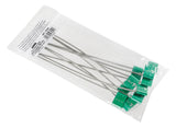 Set 10 Sigilli ad alta sicurezza, testa alluminio galvanizzato, cavo in acciaio 97950
