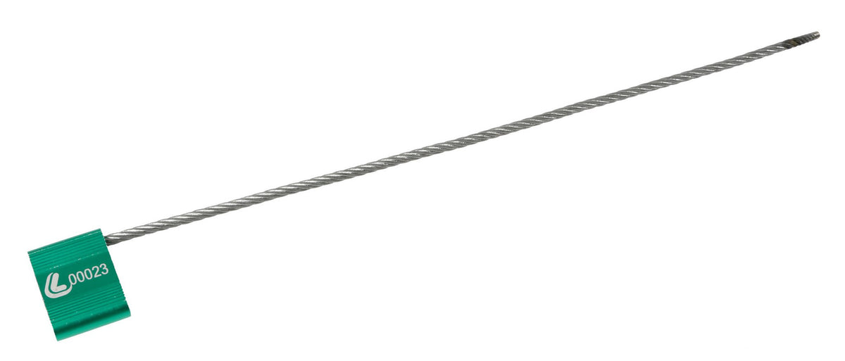Set 10 Sigilli ad alta sicurezza, testa alluminio galvanizzato, cavo in acciaio 97950