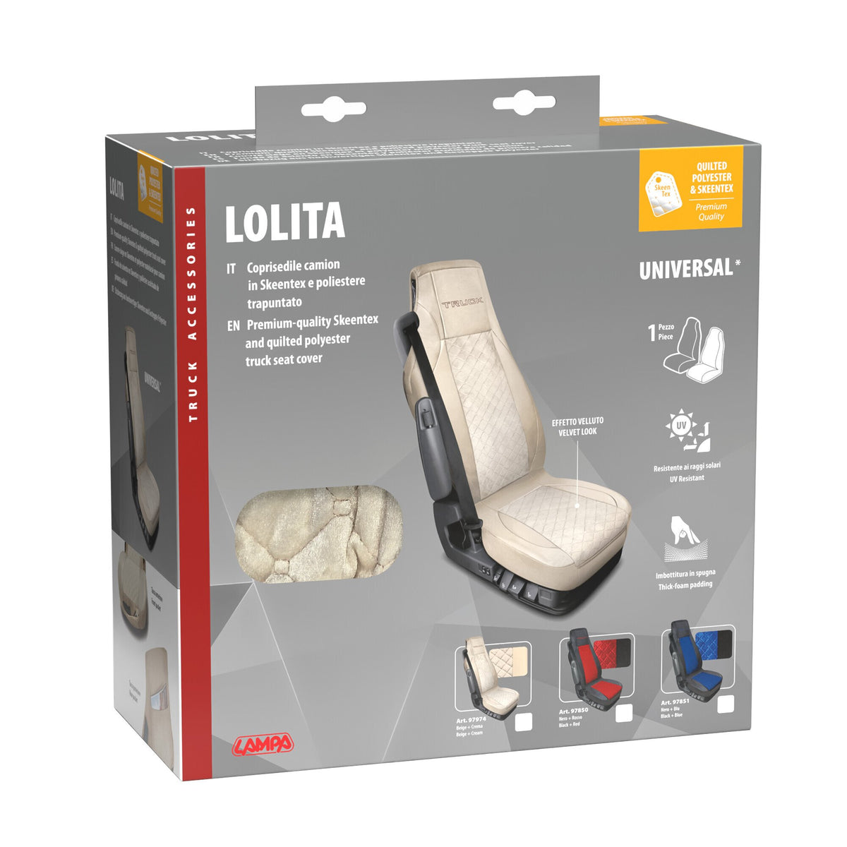 Lampa Lolita, coprisedile in Skeentex e poliestere - Panna 97974