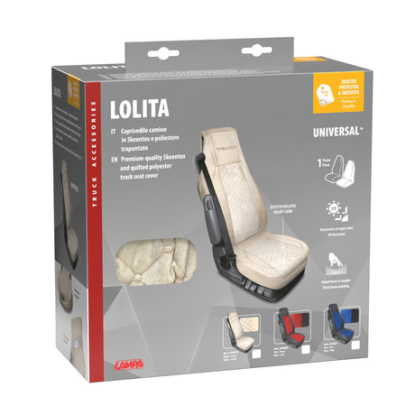 Lampa Lolita, coprisedile in Skeentex e poliestere - Panna 97974