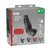 Lampa Elisa-2, coprisedile in poliestere e Skeentex per camion - Rosso/Nero 98002