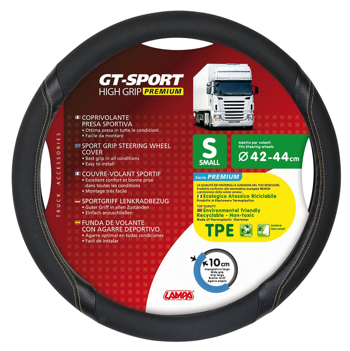 Lampa GT-Sport Coprivolante Skeentex Nero/Beige Ø 42/44 cm - S