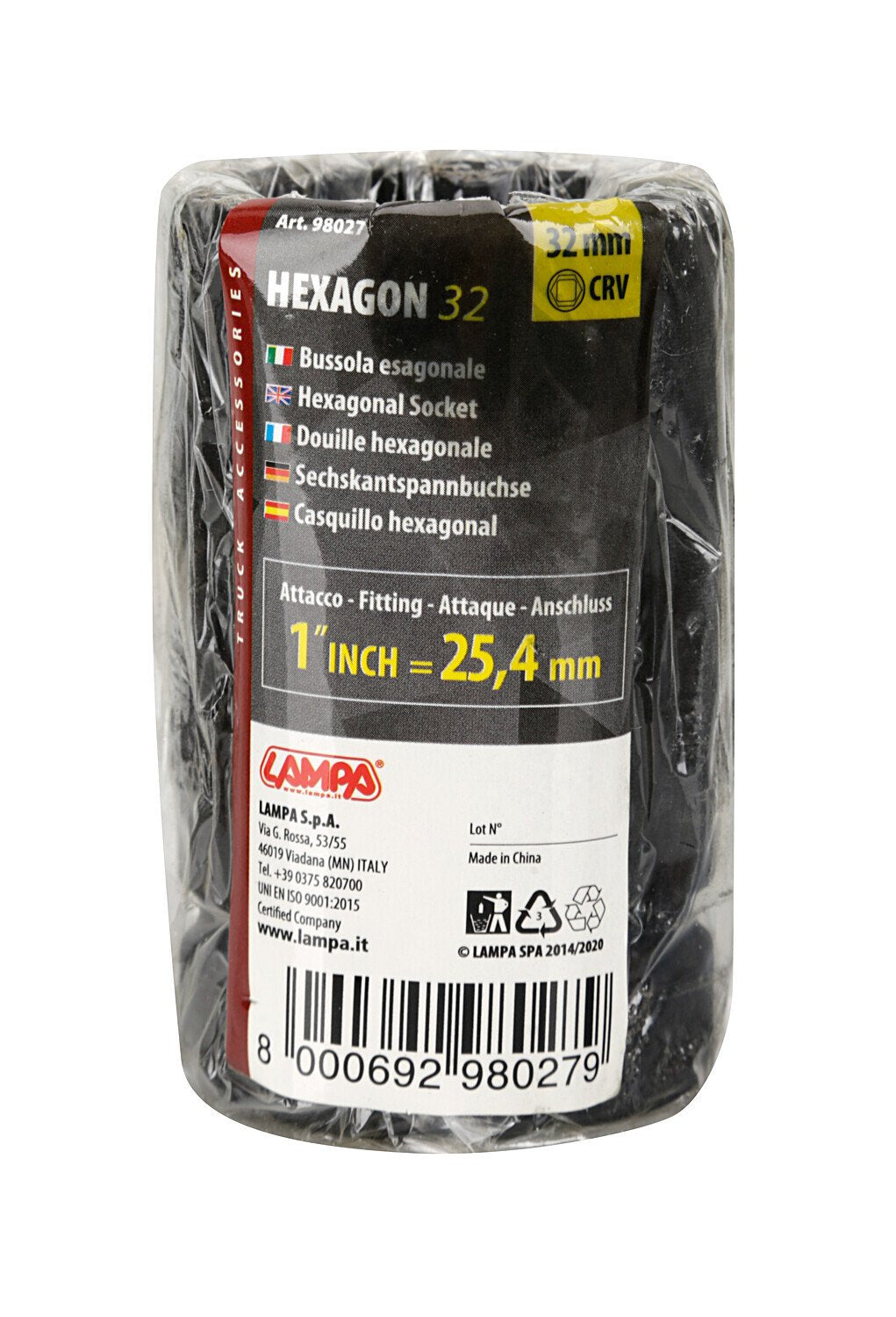 Lampa Bussola 32 mm per Moltiplicatori di Forza - Attacco 1"
