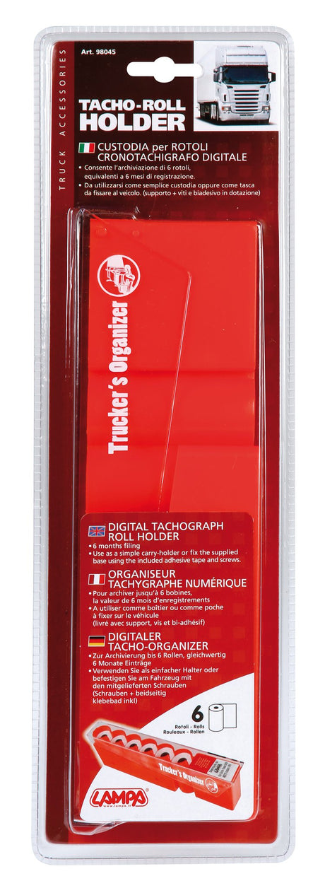 Lampa Tacho-Roll Holder, custodia per rotoli cronotachigrafo digitale 98045
