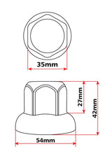 Lampa Set 10 copribulloni in acciaio inox -  33 mm 98052