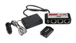 Lampa Duo-4, presa corrente tripla, USB, telecomando, 24V 98137