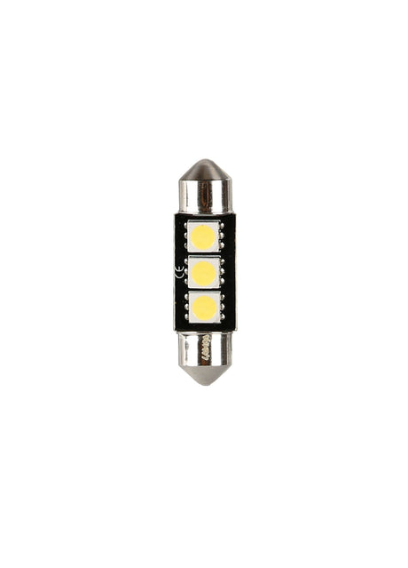 24/28V Hyper-Led 9 3 SMD x 3 chips C5W 10x36 mm SV8,5-8 20 pz Bianco dp. pol. 98224