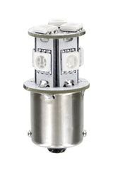 Lampa 24V LED BA15s P21W 8 SMD x 3 Chip Bianco Doppia Polarità - 1 pz