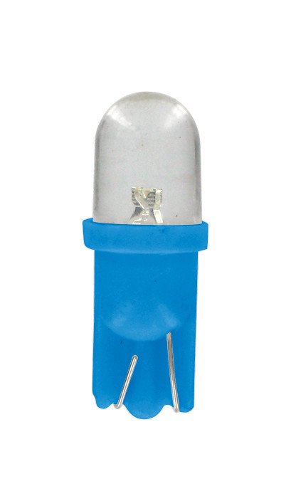 Lampa 24V Micro lampada 1 Led - (T10) - W2,1x9,5d - 2 pz - Scatola - Blu 98342